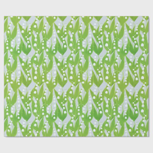 Lily van de Valley Floral Pattern Cadeaupapier (Vlak)