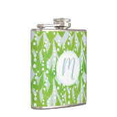 Lily van de Valley Floral Pattern Heupfles (Rechts)