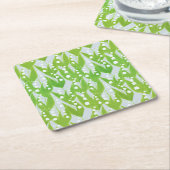 Lily van de Valley Floral Pattern Kartonnen Onderzetters (Schuin)