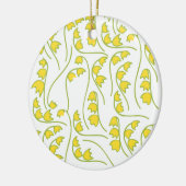 Lily van de Valley Floral Pattern Keramisch Ornament (Links)