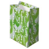 Lily van de Valley Floral Pattern Medium Cadeauzakje (Voorkant Gekanteld)