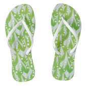 Lily van de Valley Floral Pattern Teenslippers (Voetbed)