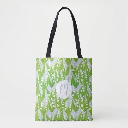Lily van de Valley Floral Pattern Tote Bag (Voorkant)