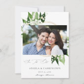 Lily van de Valley Floral Save the Date Photo (Voorkant)