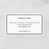 Lily van de Valley Floral Visitekaartje (Achterkant)