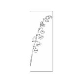 Lily van de Valley Floral Wood Art Stamp Rubberstempel (Afrduk)
