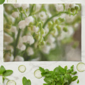 Lily van de Valley Flower Bouquet Sketch Theedoek (Gevouwen)