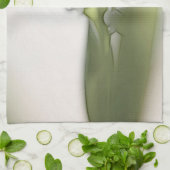 Lily van de Valley Flower Sketch Theedoek (Gevouwen)