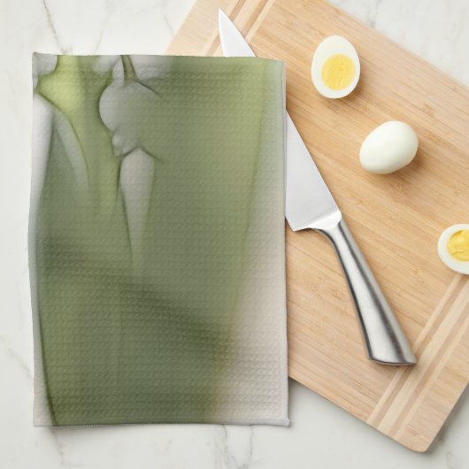 Lily van de Valley Flower Sketch Theedoek (Quarter Fold)