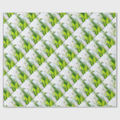 Lily van de Valley Flowers Cadeaupapier (Vlak)