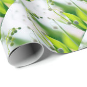Lily van de Valley Flowers Cadeaupapier (Rol Hoek)
