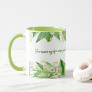 Lily van de Valley FLowers Gift voor mam Mok