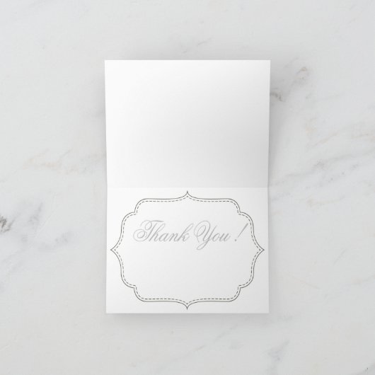 Lily van de Valley Flowers in Waterverf Bedankkaart (Binnen)