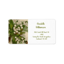 Lily van de Valley Flowers in Waterverf