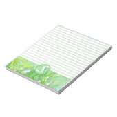 Lily van de Valley Flowers Monogram Lined Notitieblok (Linkerzijde)