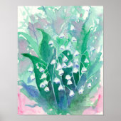 Lily van de Valley Flowers Poster (Voorkant)