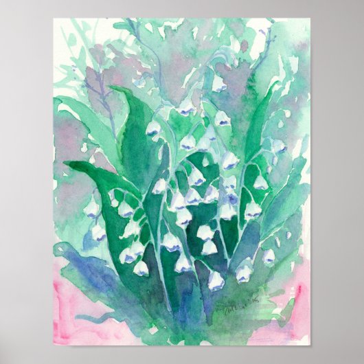 Lily van de Valley Flowers Poster (Voorkant)