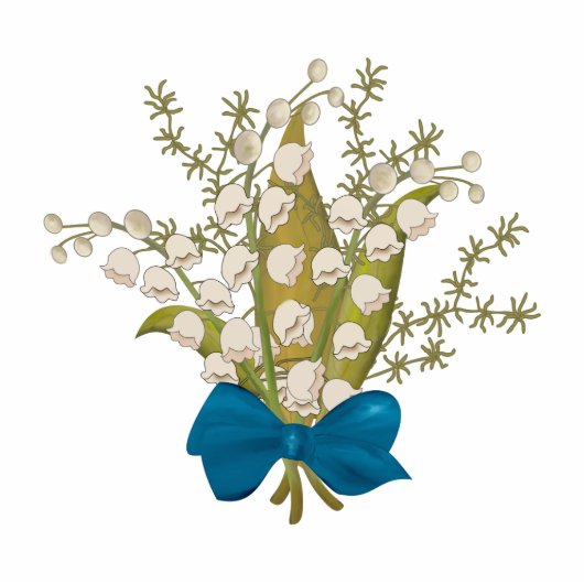 Lily van de Valley Fotobeeldje Ornament (Voorkant)