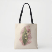 Lily van de Valley Happiness Waterverf Stijl Tote Bag (Voorkant)