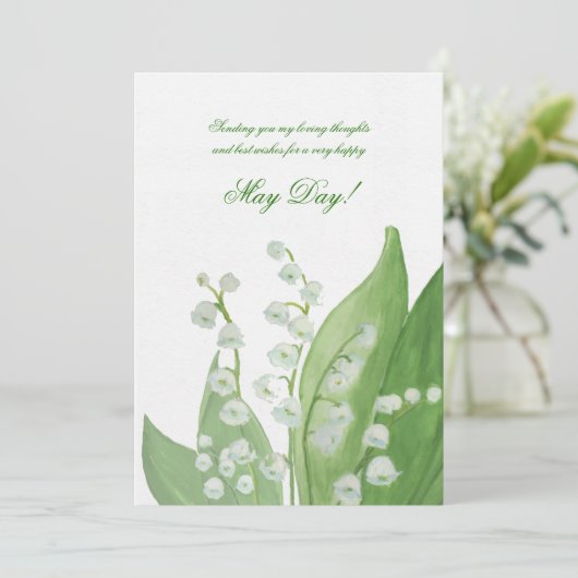 Lily van de Valley Kaart (Staand voorkant)