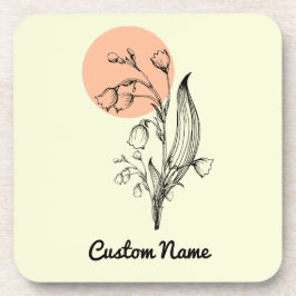 Lily van de Valley May Birth Month Flower Bier Onderzetter