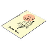 Lily van de Valley May Birth Month Flower Notitieboek (Linkerzijde)