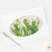Lily van de Valley Ovale Sticker (Envelop)