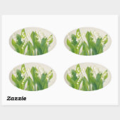 Lily van de Valley Ovale Sticker (Vel)