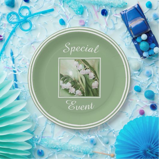 Lily van de Valley Papieren Bordje (Feest)