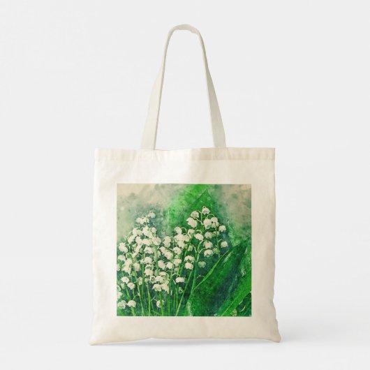 Lily van de Valley Personalized Canvas tas (Achterkant)