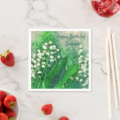 Lily van de Valley Personalized Party Napkins Servet (Insitu)