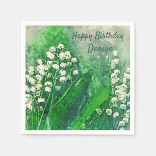 Lily van de Valley Personalized Party Napkins Servet
