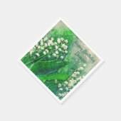 Lily van de Valley Personalized Party Napkins Servet (Hoek)