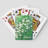 Lily van de Valley Personalized Plays Pokerkaarten (Achterkant)