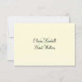 Lily van de Valley RSVP (ivoor) Kaartje (Achterkant)