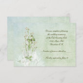 Lily van de Valley RSVP Kaart (Voorkant / Achterkant)