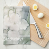 Lily van de Valley Sketch Theedoek (Quarter Fold)