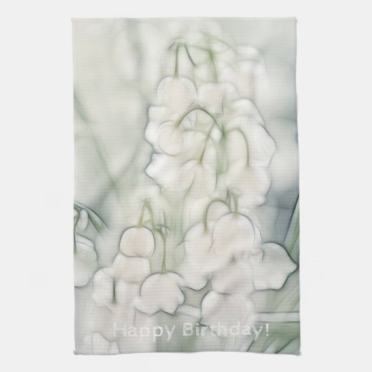 Lily van de Valley Sketch Theedoek (Verticaal)