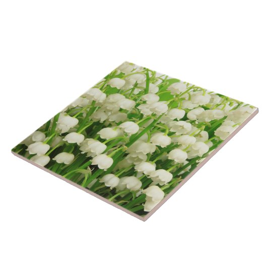 Lily van de Valley Spring Flowers Tegeltje (Zijkant)