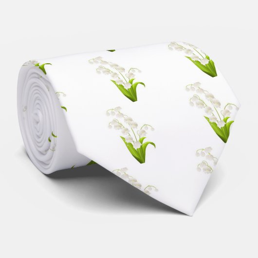  Lily van de Valley Stropdas (Opgerold)