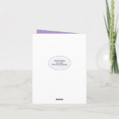 Lily van de Valley sympathie bedankt Kaart (Achterkant)