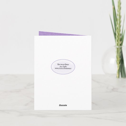 Lily van de Valley sympathie bedankt Kaart (Achterkant)