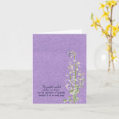 Lily van de Valley sympathie bedankt Kaart (Gele Bloem)