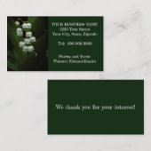 Lily van de Valley Visitekaartje (Voorkant / Achterkant)