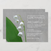 Lily van de Valley Wedding Invitations Kaart (Voorkant / Achterkant)