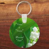 Lily van de Valley Wedding Sleutelhanger (Voorkant)