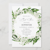 Lily van het Baby shower van de Valley White Flora Kaart (Voorkant)