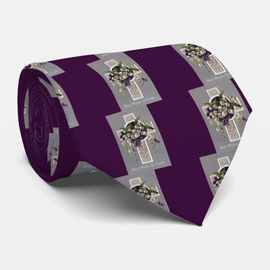 Lily van het paaskruis van de vallei stropdas (Opgerold)