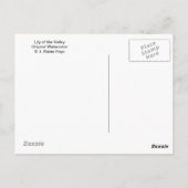 Lily van het Valley Briefkaart (Achterkant)