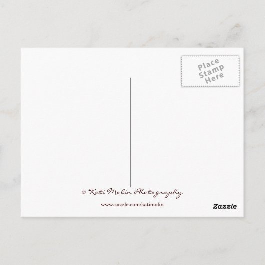 Lily van het Valley briefkaart (Achterkant)